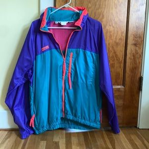 90 vintage colorful windbreaker/ jacket